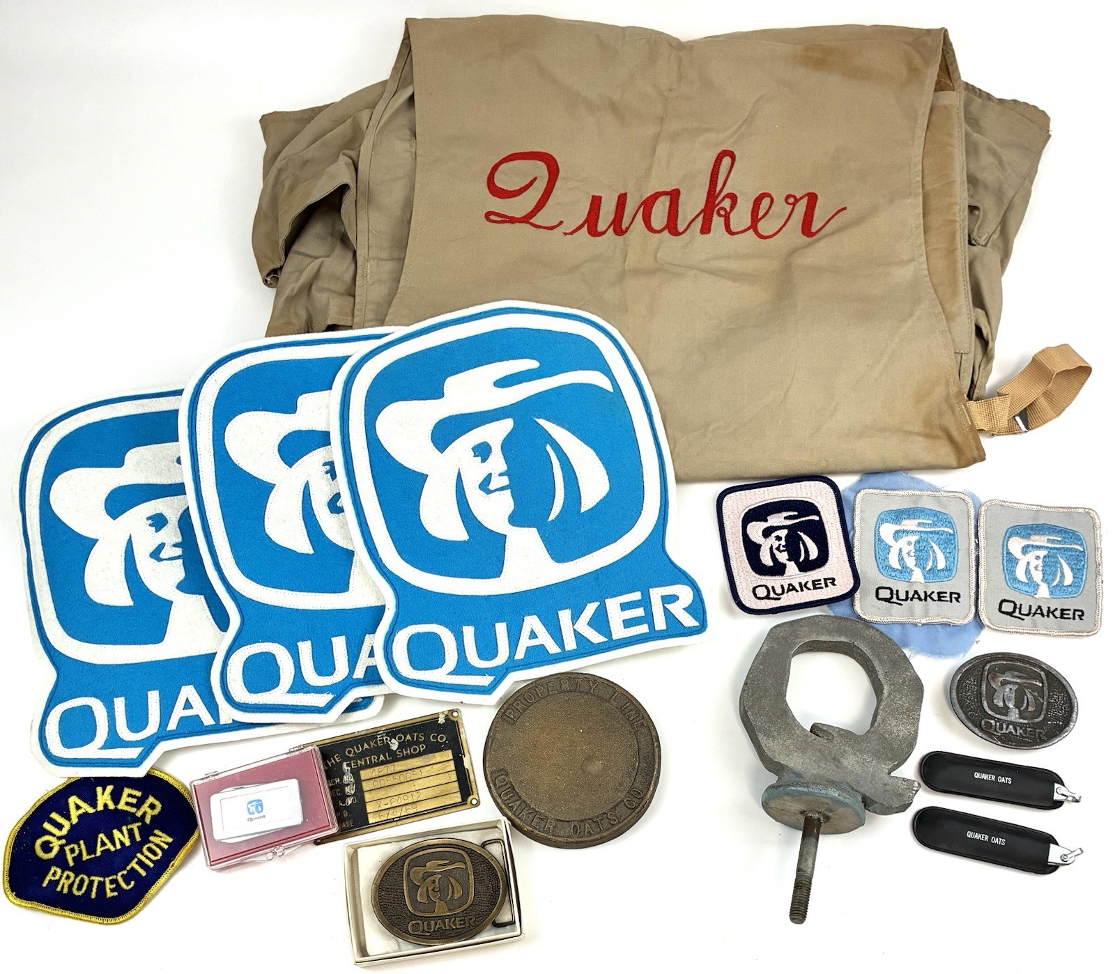 🤩ONE OF A KIND Quaker Oats Employee Collection UNIQUE Patches Knives OOAK Vtg 🤩ONE OF A KIND Quaker Oats Employee Collection UNIQUE Patches Knives OOAK Vtg