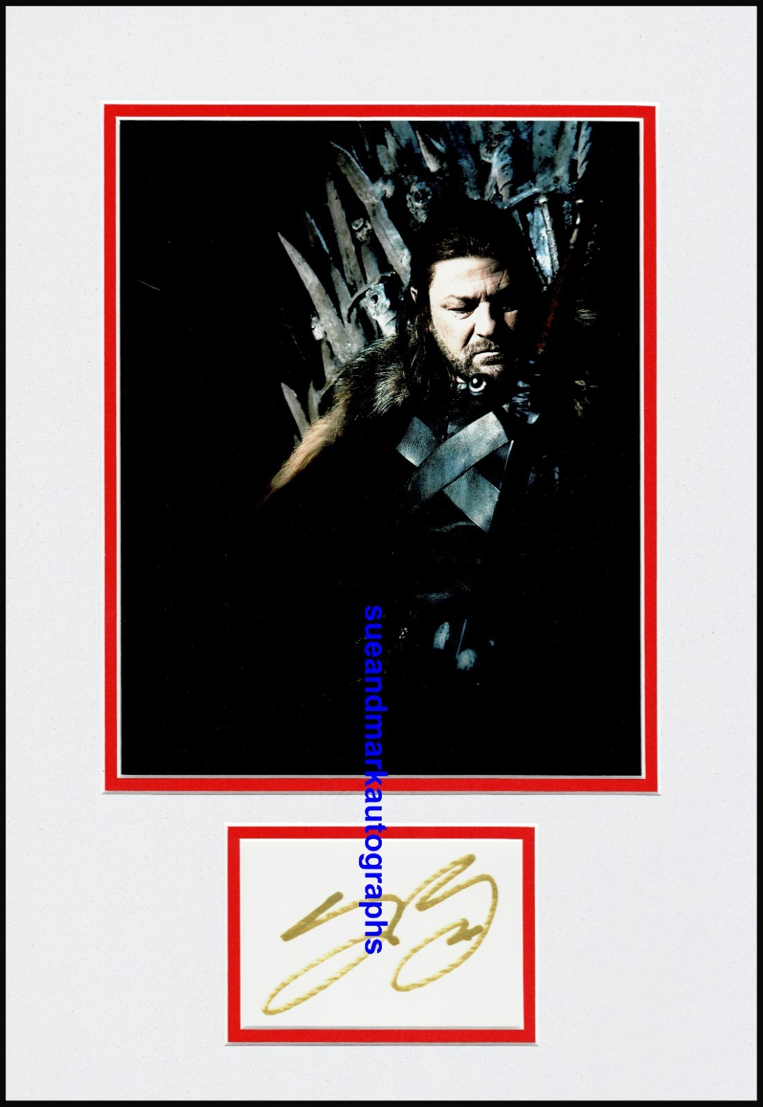 Sean Bean Autograph Signed Game Of Thrones Ned Stark UACC RD 96