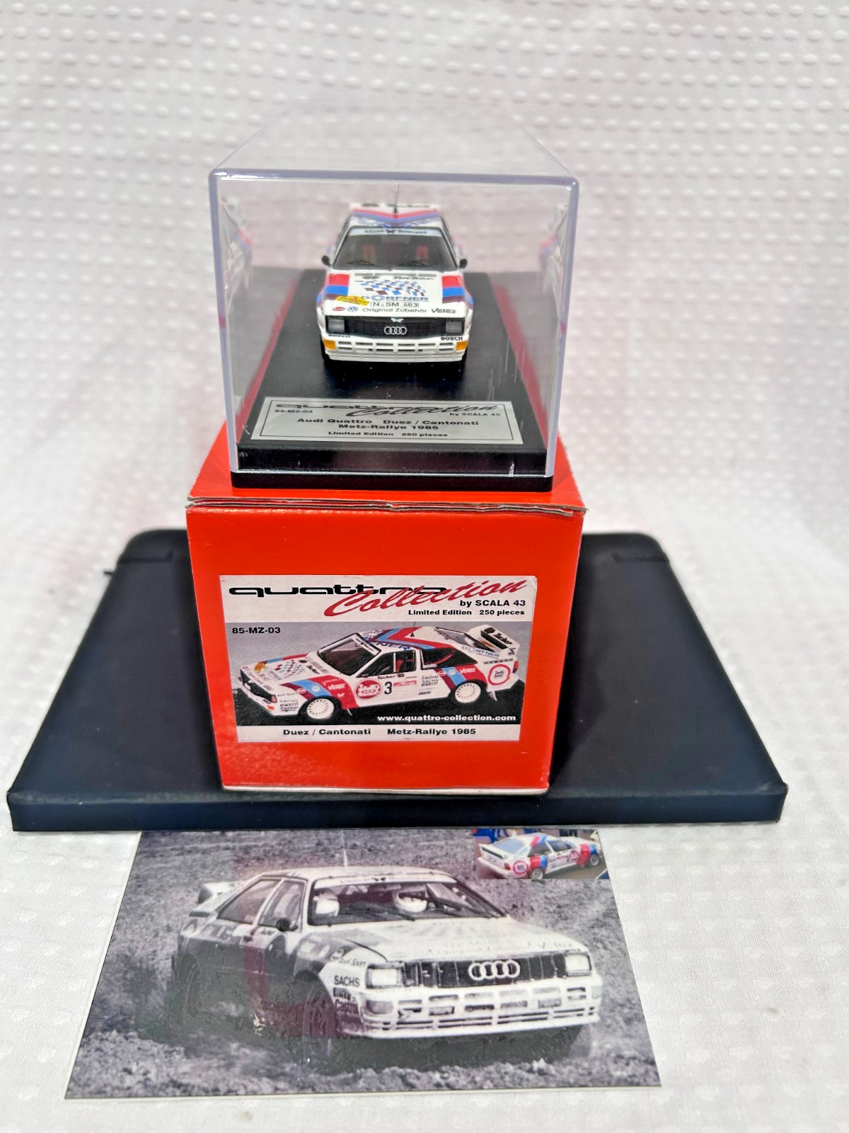 Quattro Collection 1/43 by Scala Audi Quattro #3 Duez/Cantonati Metz Rallye 1985