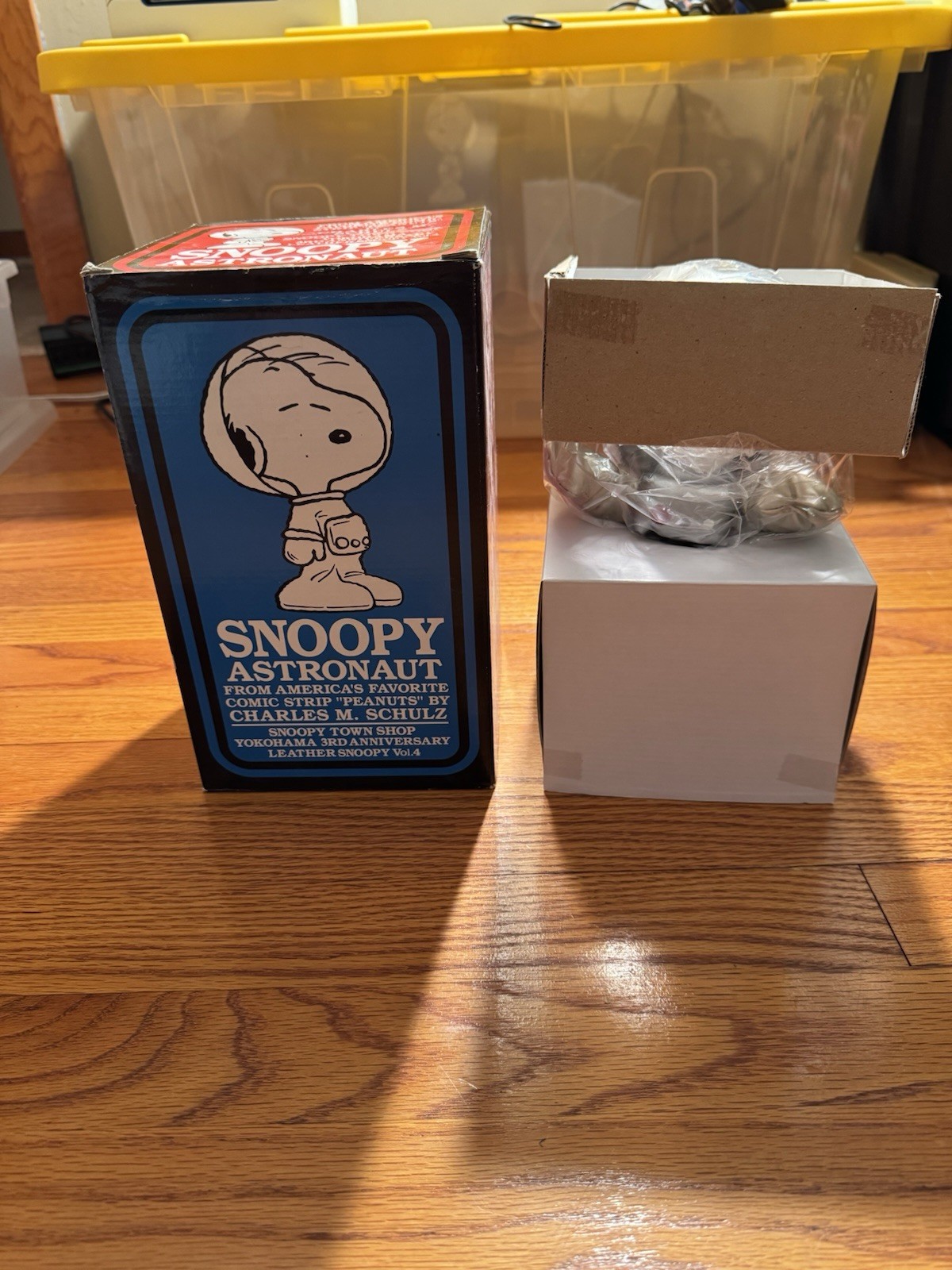 Snoopy Town Yokohama 3rd Anniversary Astronaut Faux Leather Plush Rare 2000s