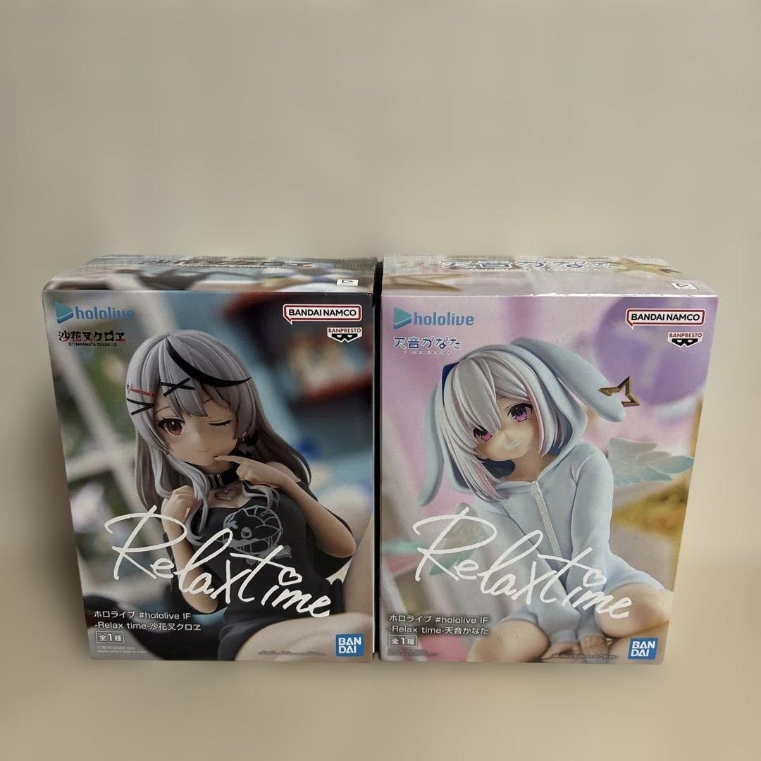 Hololive IF Figure Sakamata Chloe Amane Kanata Set Relax time  JAPAN Expedited