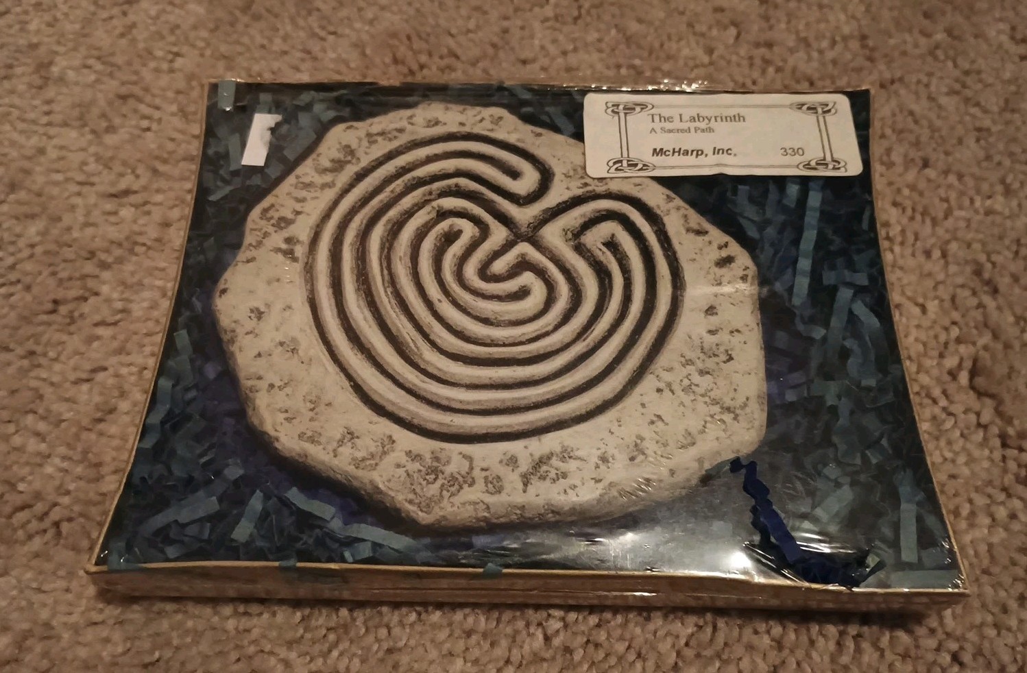 Mcharp, Inc  The Labyrinth A Sacred Path Mediation Stone Hand carved New Ireland