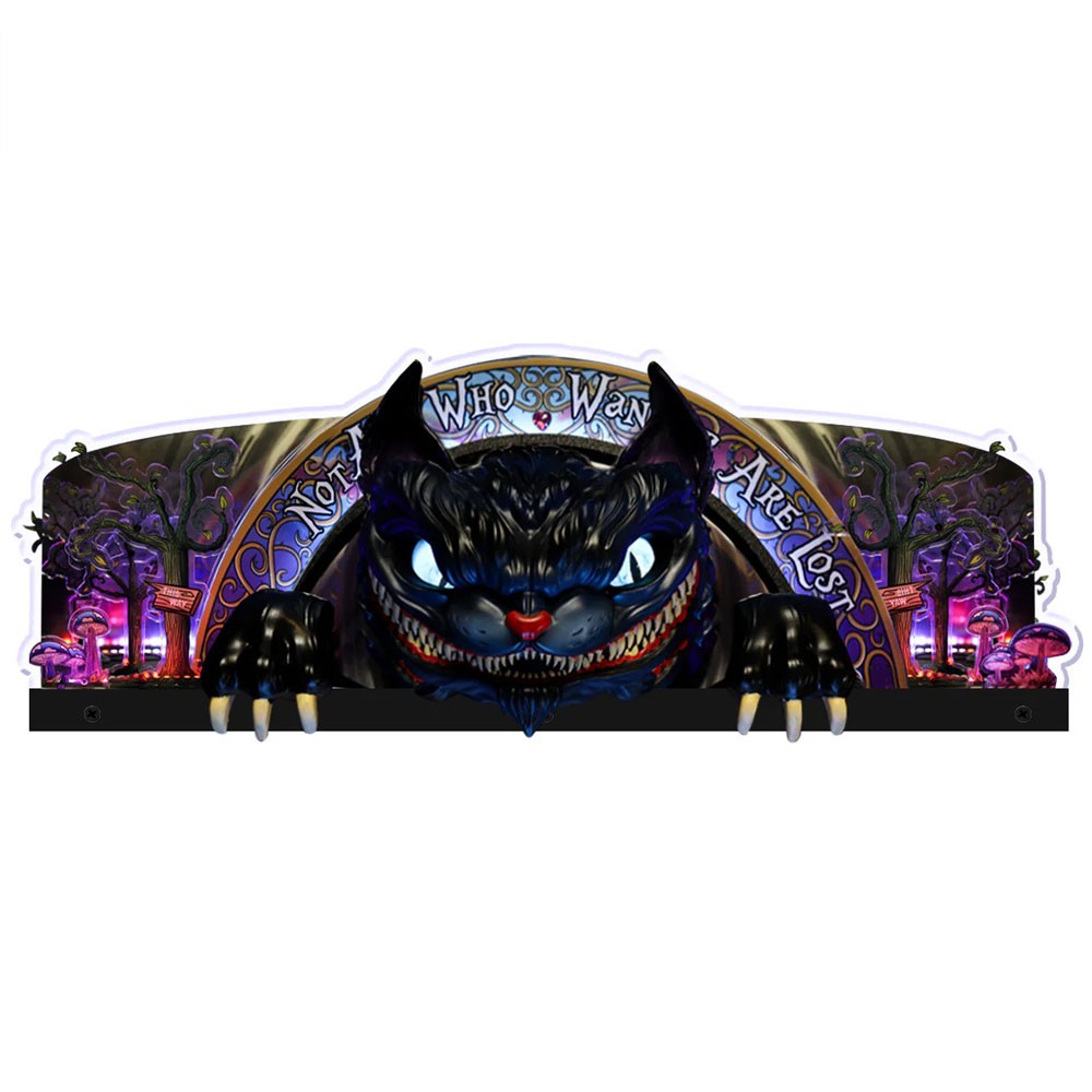 Alice's Adventures Pinball Topper 3D Acrylic Led Topper For Pinball Machine