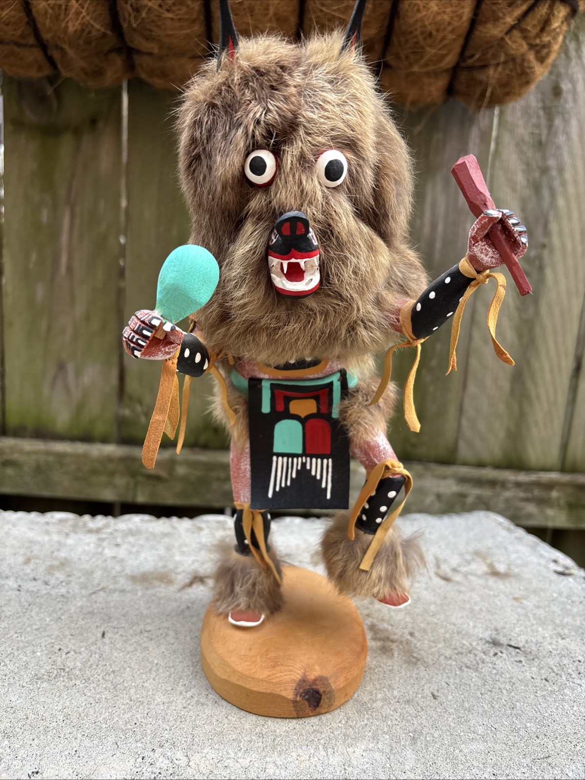Vintage Native American Navajo Kachina Katsina Doll Largo Signed