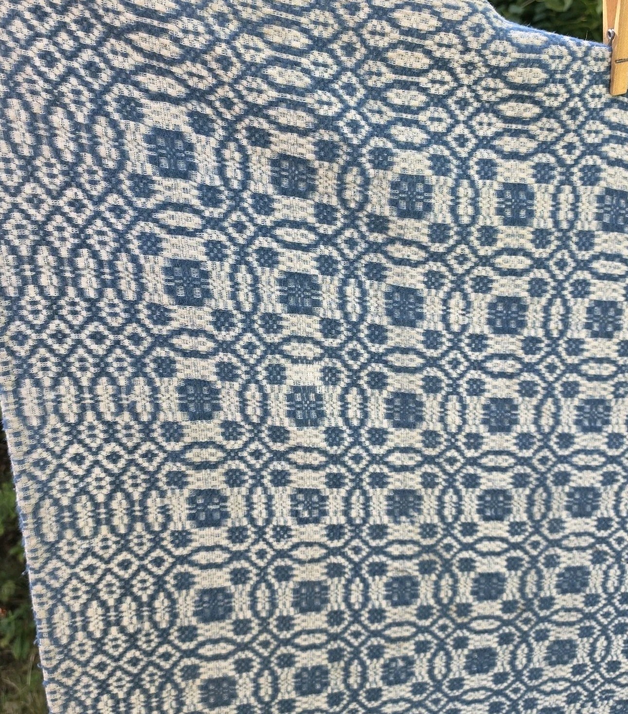 Vintage Goodwin Weavers Guild Handwoven Coverlet Whig Rose Pattern 65