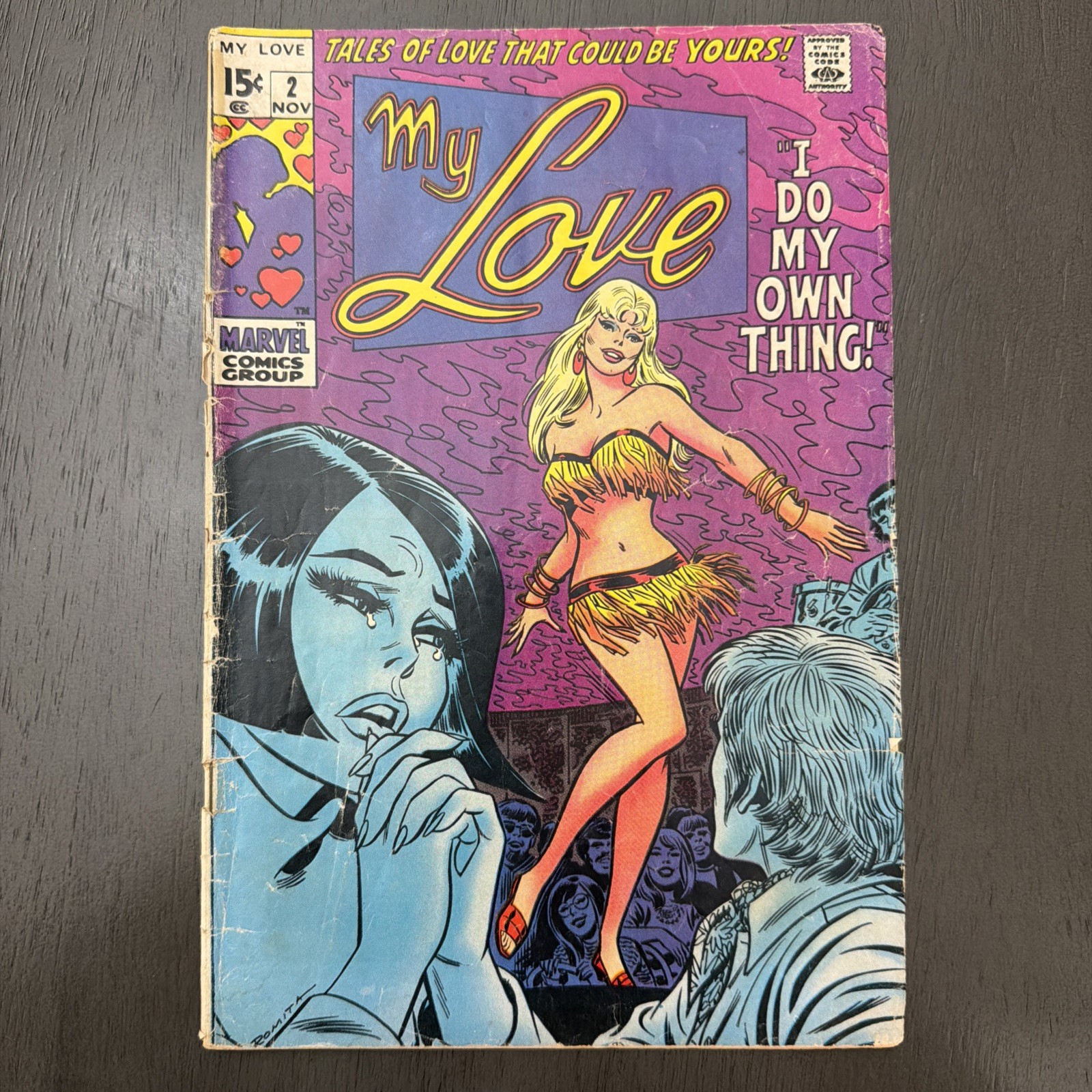 My Love #2 Silver Age 1969 Marvel Comics Romance John Romita Sr. Cover