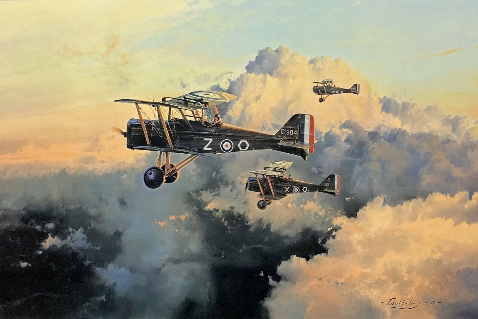 Dawn Patrol by Robert Taylor signed by two WWI Fighter Aces
