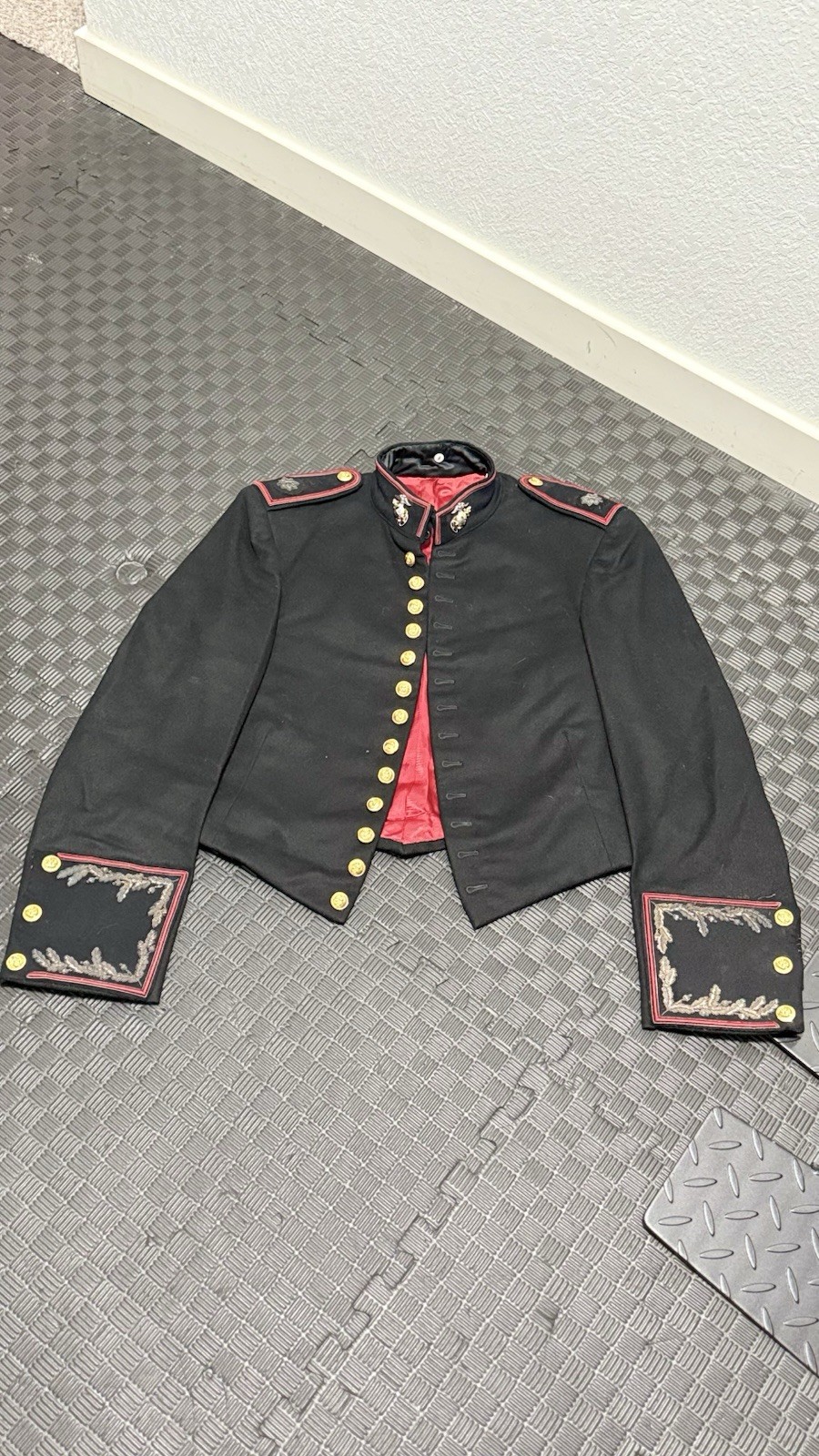 USMC Lt Colonel Officer Evening Dress Mess Jacket Abbott Military Taylor bullion