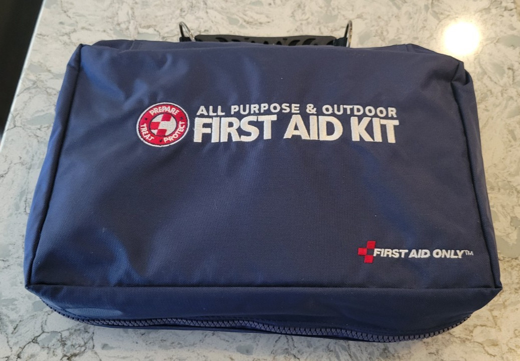 New Vintage First Aid Kit First Aid Only Prepare Treat Protect All Purpose & Out