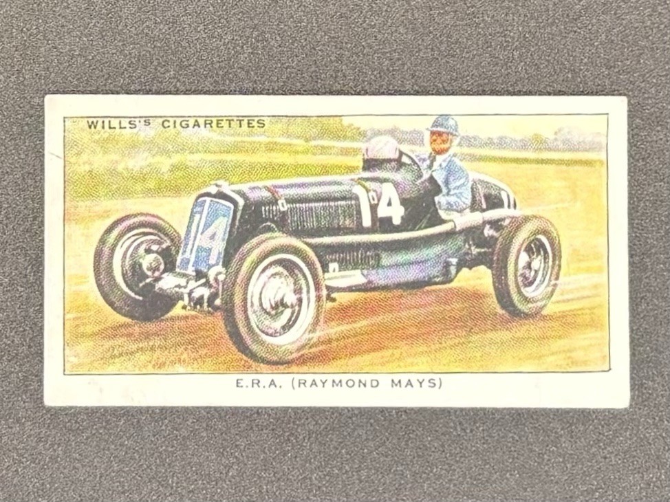 1938 Wills Speed #21 ERA Raymond Mays Racing Car Cigarette Card