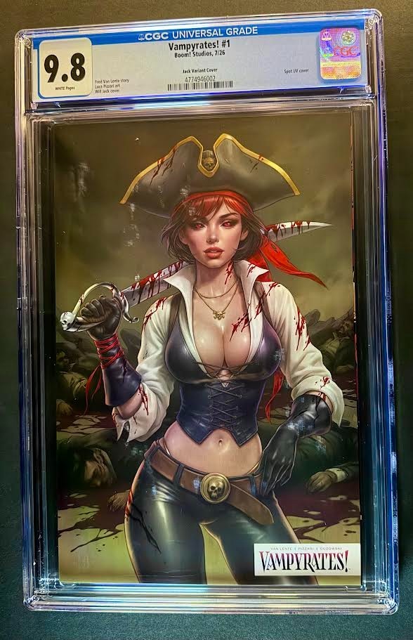 Vampyrates #1 Will Jack SDCC Spot UV Variant Ltd 400 BOOM Comics CGC 9.8