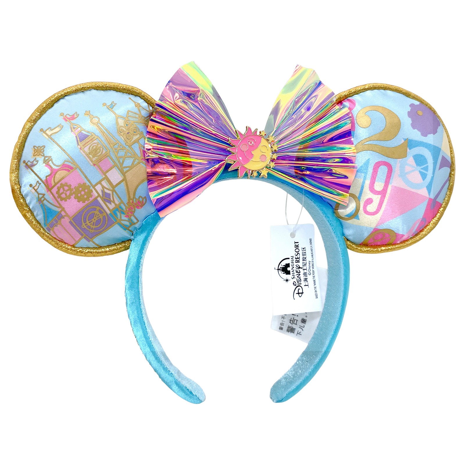 2025 Disney.Parks It’s a Small World Minnie Mouse Ears Bow Paris Headband