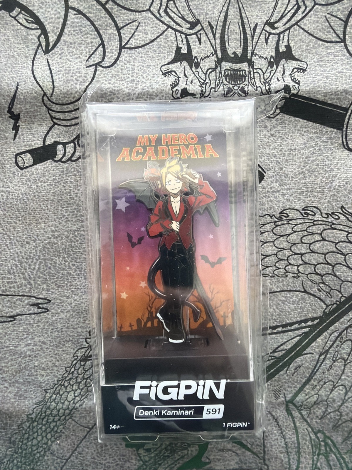 Figpin My Hero Academia Denki Kaminari #591 Halloween Pin NEW Mint