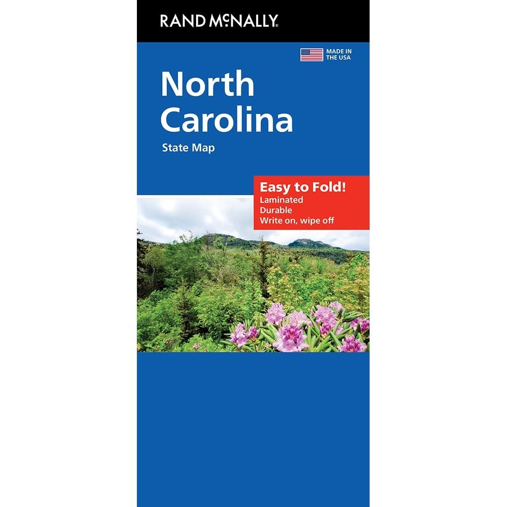 Rand McNally Easy to Fold: North Dakota, South Dakota Laminated Map