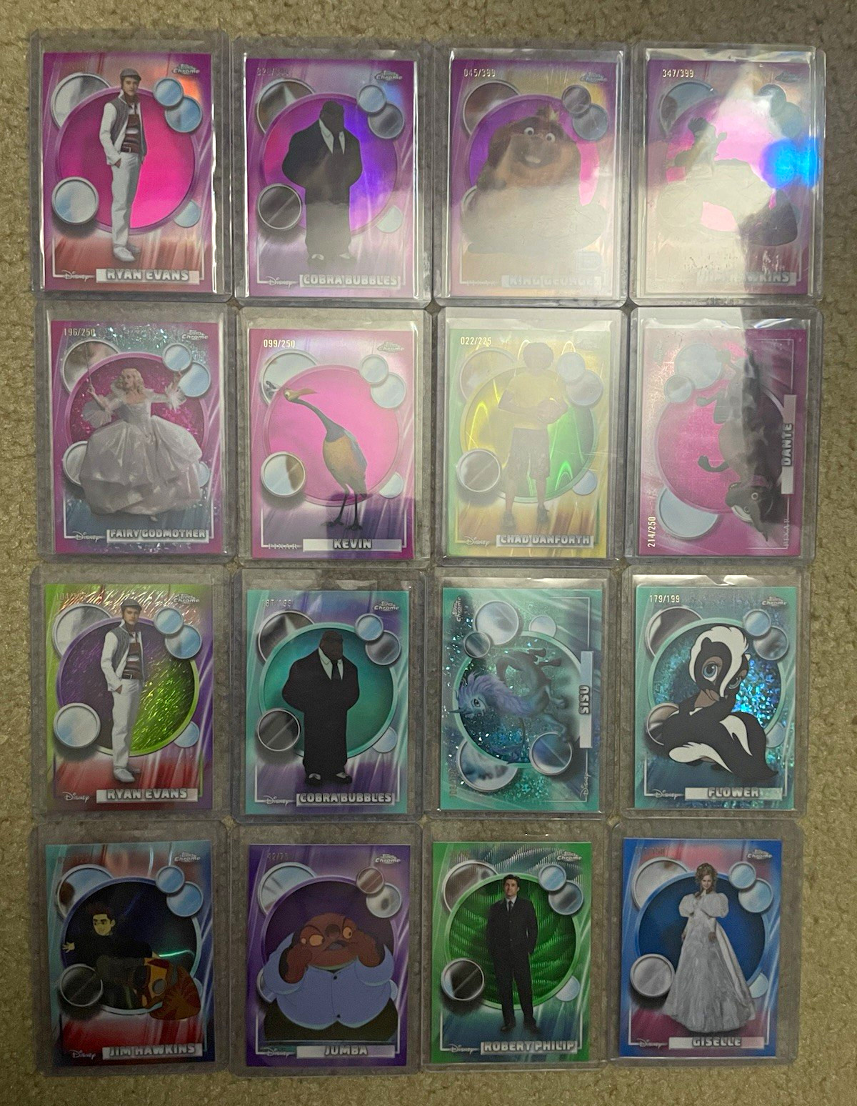 HUGE 2025 Topps Chrome Disney 35 Card Lot Numbered Refractors Raywaves 🔥🔥🔥