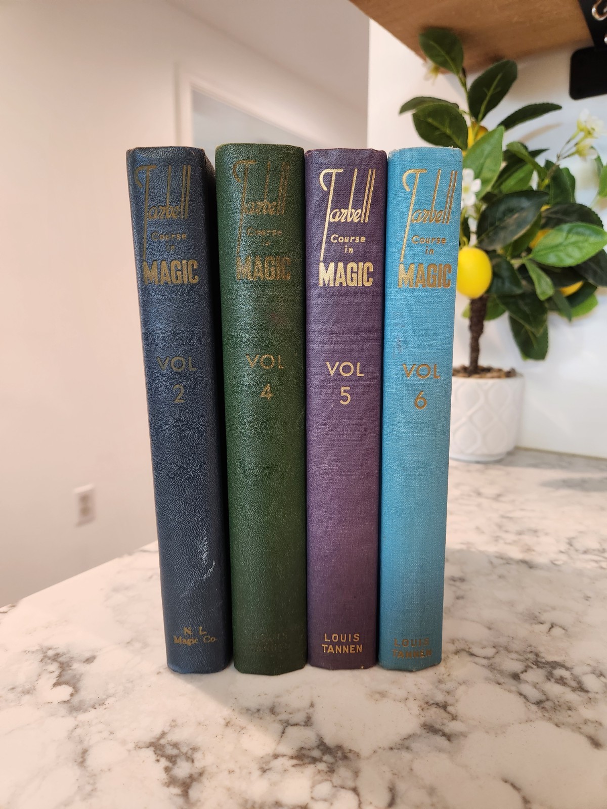 Tarbell Course in Magic Book LOT Volume 2 4 5 6 Magician Tricks