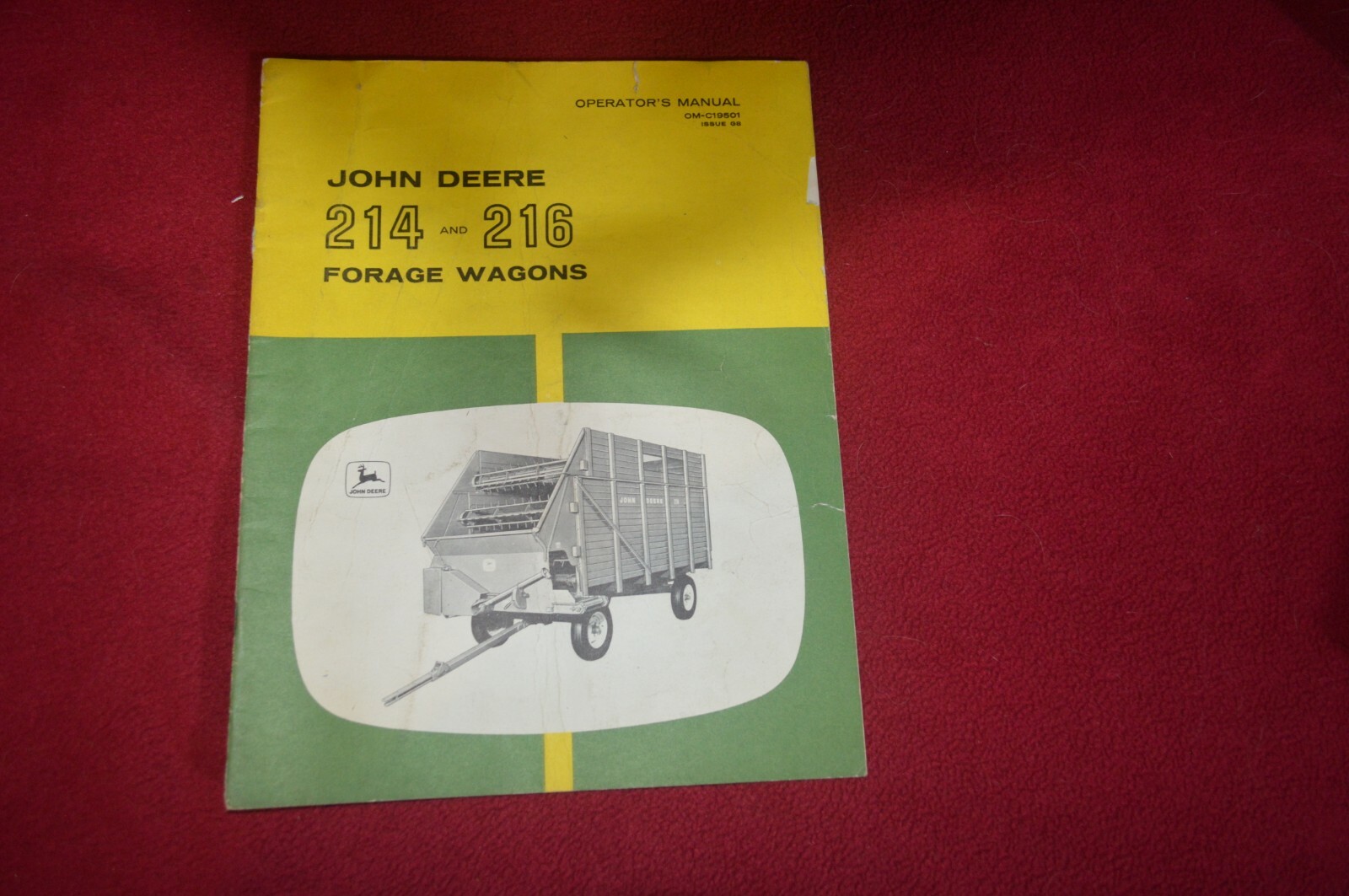 John Deere 214 216 Forage Wagon Operator\'s Manual LPFP 