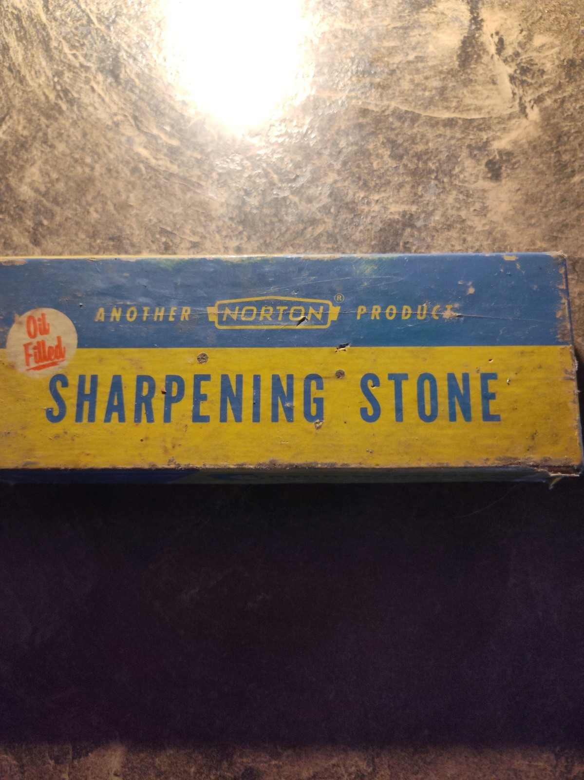 Vintage Norton Behr-Mann Oil Filled Sharpening Stone From The 1950's -- MJB 6