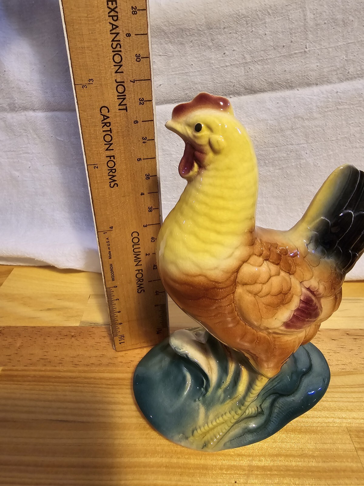 Vintage MCM Royal Copley Ceramic Chicken Hen Figurine Ceramic