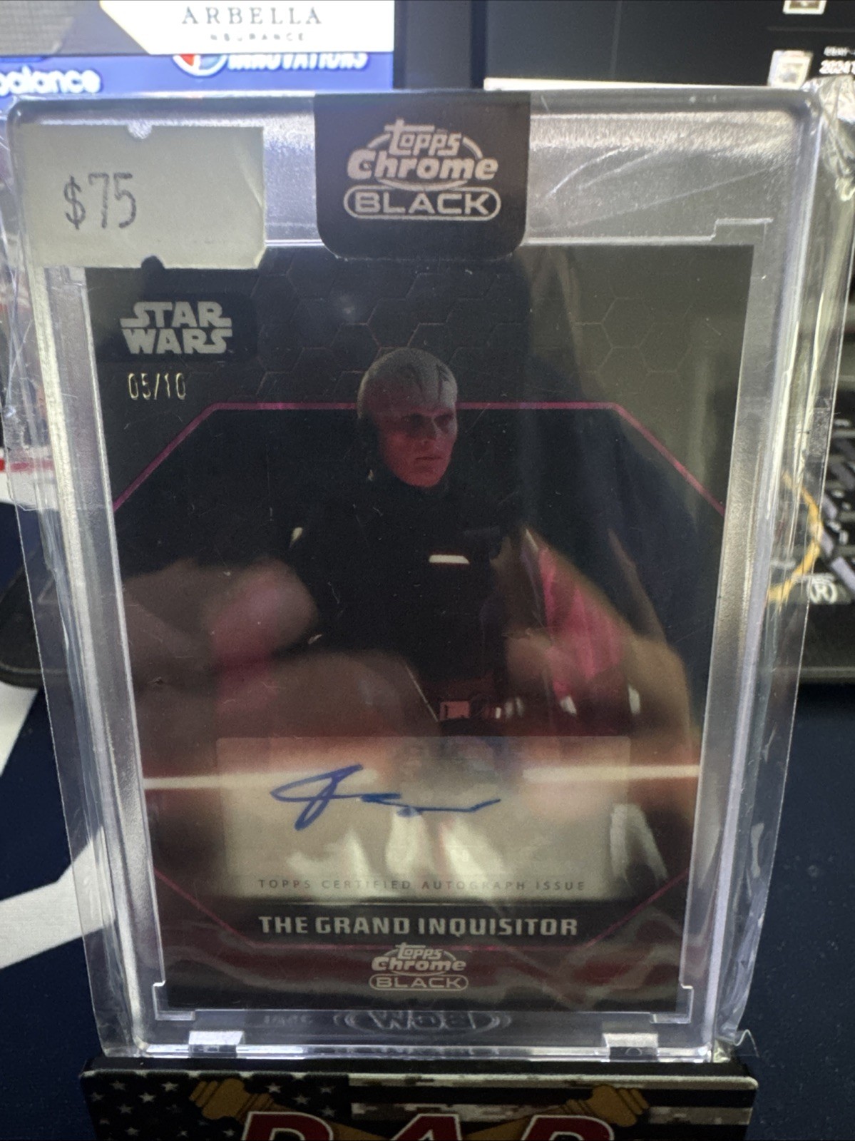 The Grand Inquisitor 2024 Topps Chrome Black Auto /10 Rupert Friend