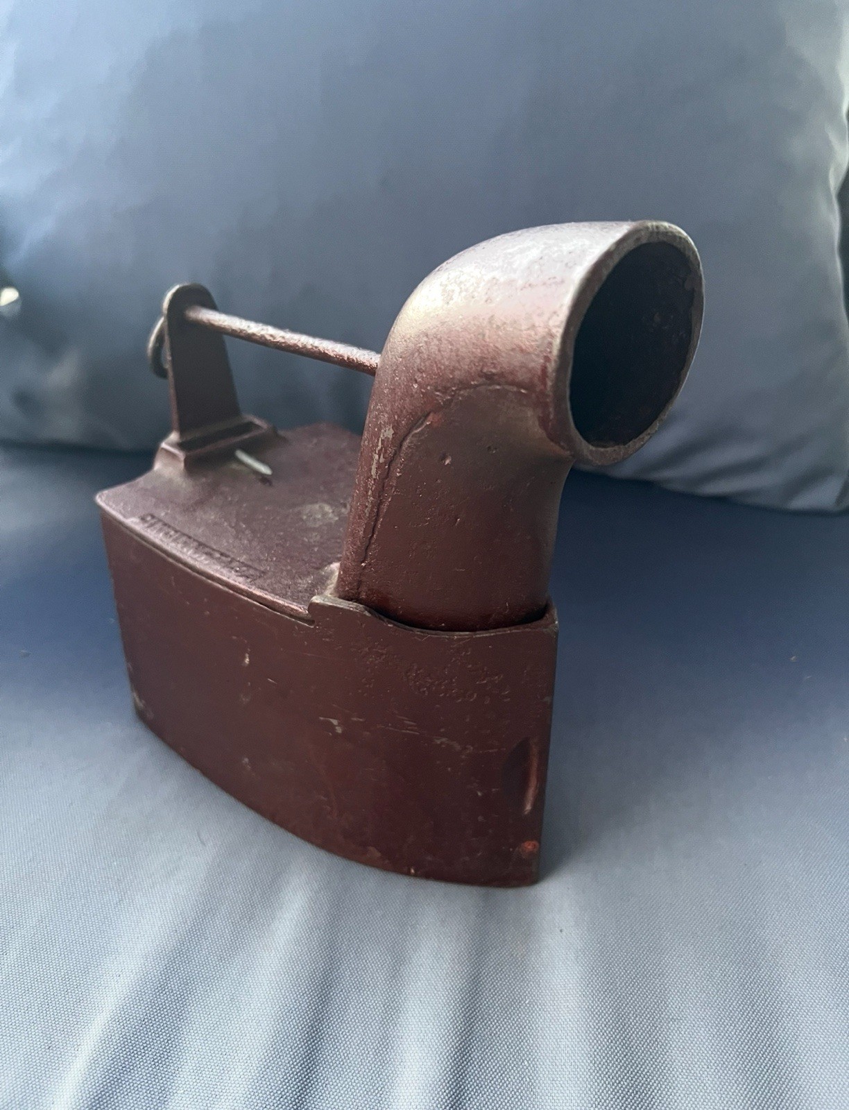 Rare Antique 1888 H.S. Pease Cincinnati by Griswold Sad Charcoal Cast Iron  