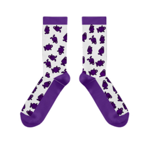 McDonald’s Retro Grimace Pattern Socks - NEW