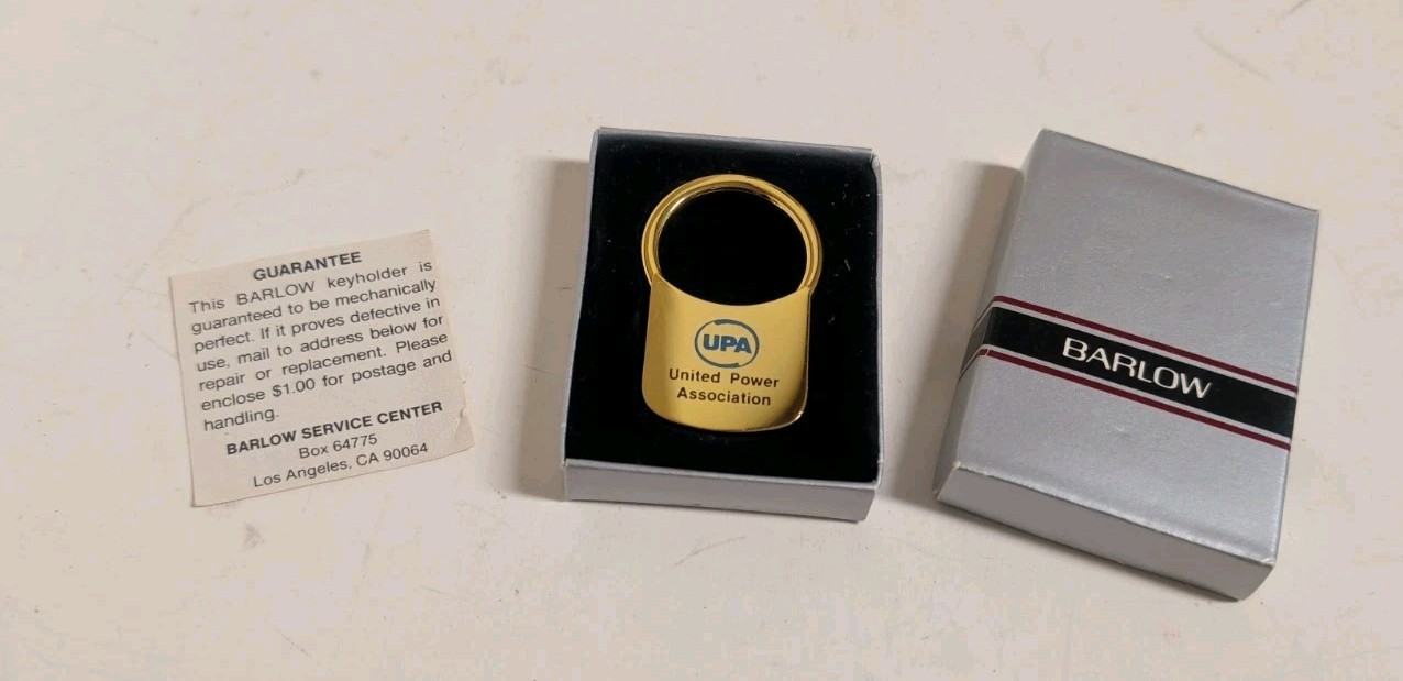 Vintage UPA United Power Association Keyholder Elk River Minnesota Great River 
