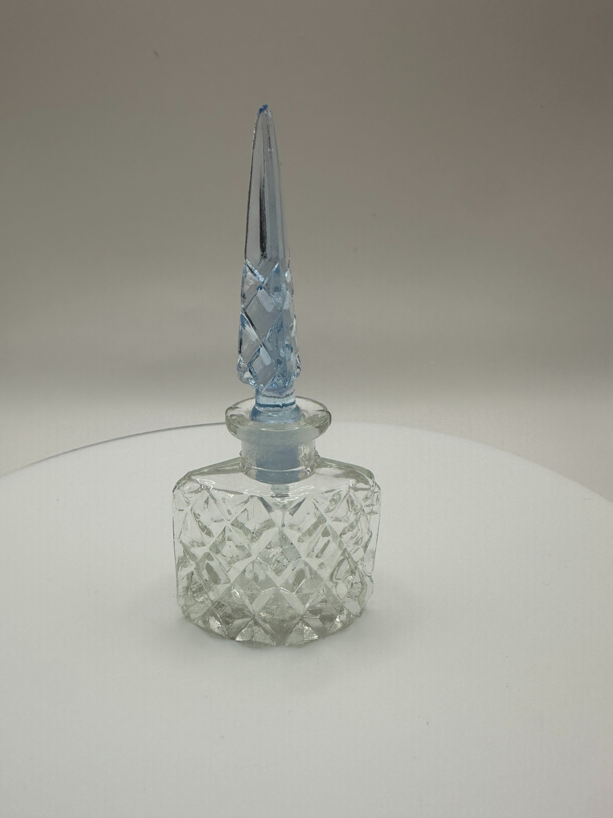 #651 Vintage Tiny Glass Perfume Bottle 