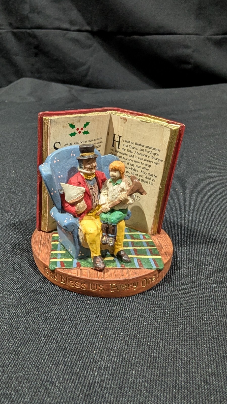Vintg RUSS BERRIE A Christmas Carol Scrooge Figurine #13980 for Klein\'s Hallmark
