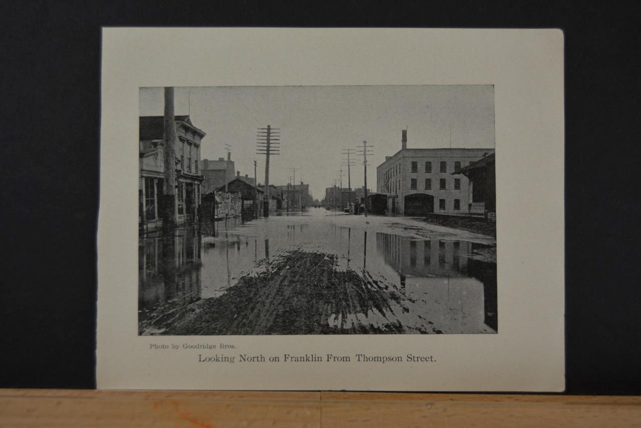 Antique Saginaw Michigan Great Flood of 1903 Art Print Photo History Antique Saginaw Michigan Great Flood of 1903 Art Print Photo History