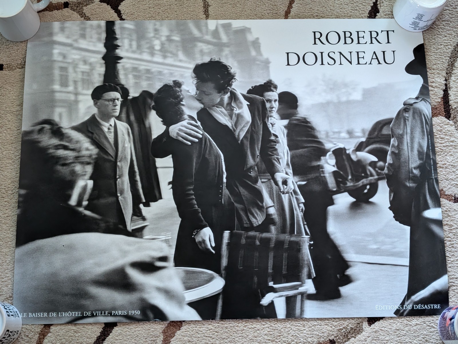Lot of 3 MINT Vintage 1986 Robert Doisneau The Kiss Poster Editions du Desastre