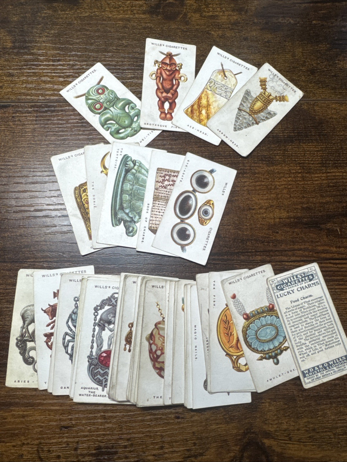 1923 Wills Lucky Charms Full 50 Card Set 1923 Wills Lucky Charms Full 50 Card Set