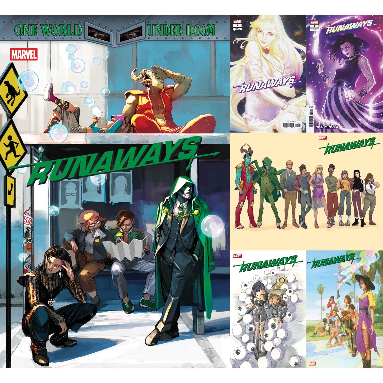 Runaways (2025) #1 2 3 4 5 Marvel Comics One World Under Doom COVER SELECT Runaways (2025) #1 2 3 4 5 Marvel Comics One World Under Doom COVER SELECT