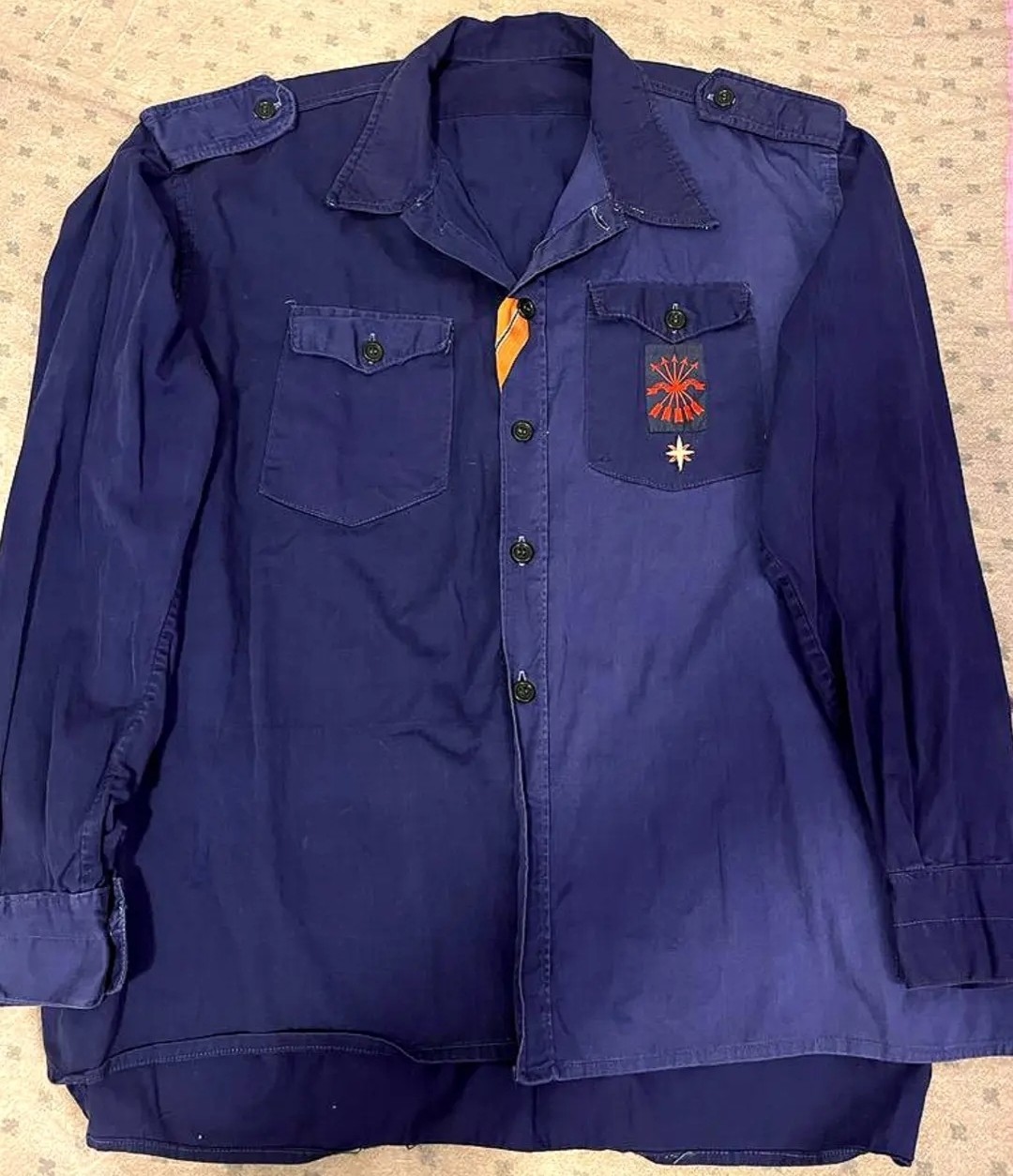 WW2 Original spanish Falange Blue Shirt