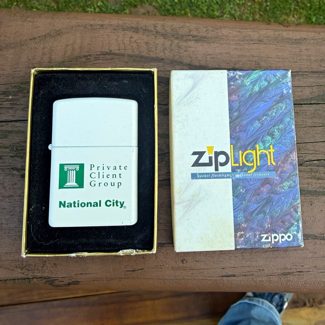 VTG 2000 Zippo ZipLight National City Private Client Group Promo – Dead Batt