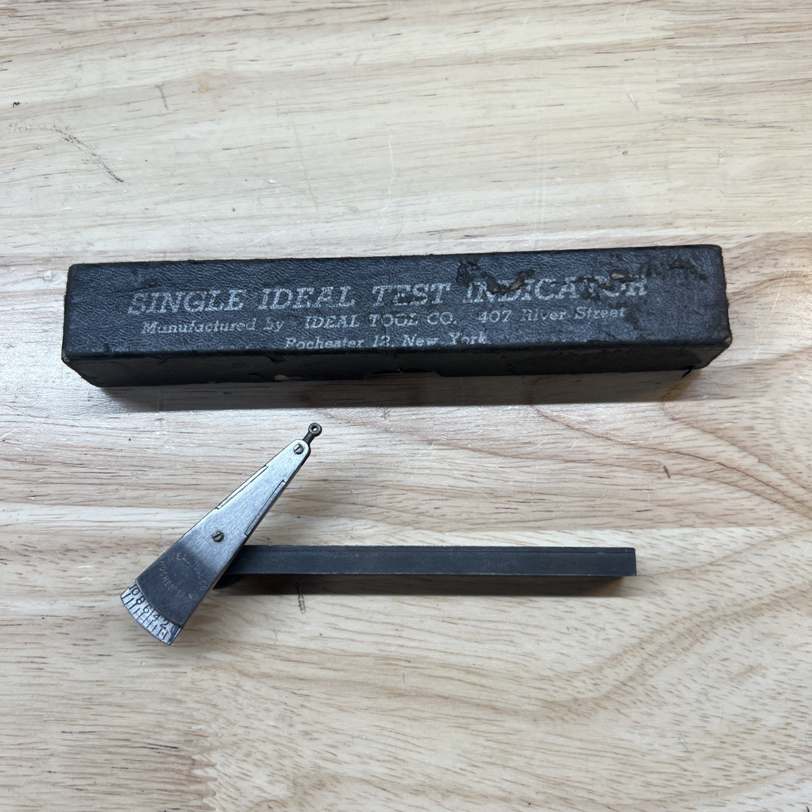 Ideal Tool Co. Vintage Double Scale Test Indicator Rochester Ny USA Machinist F