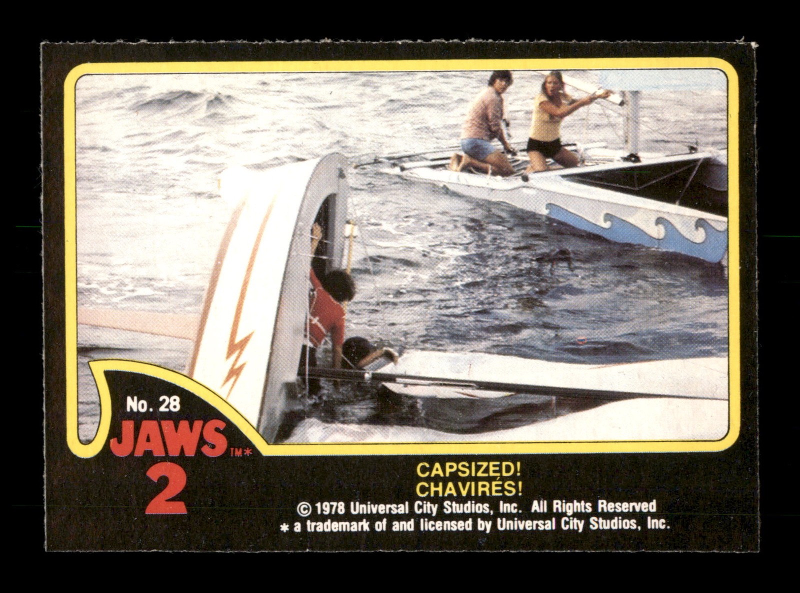 Capsized 28 Topps Jaws 2 Trading Card TCG CCG