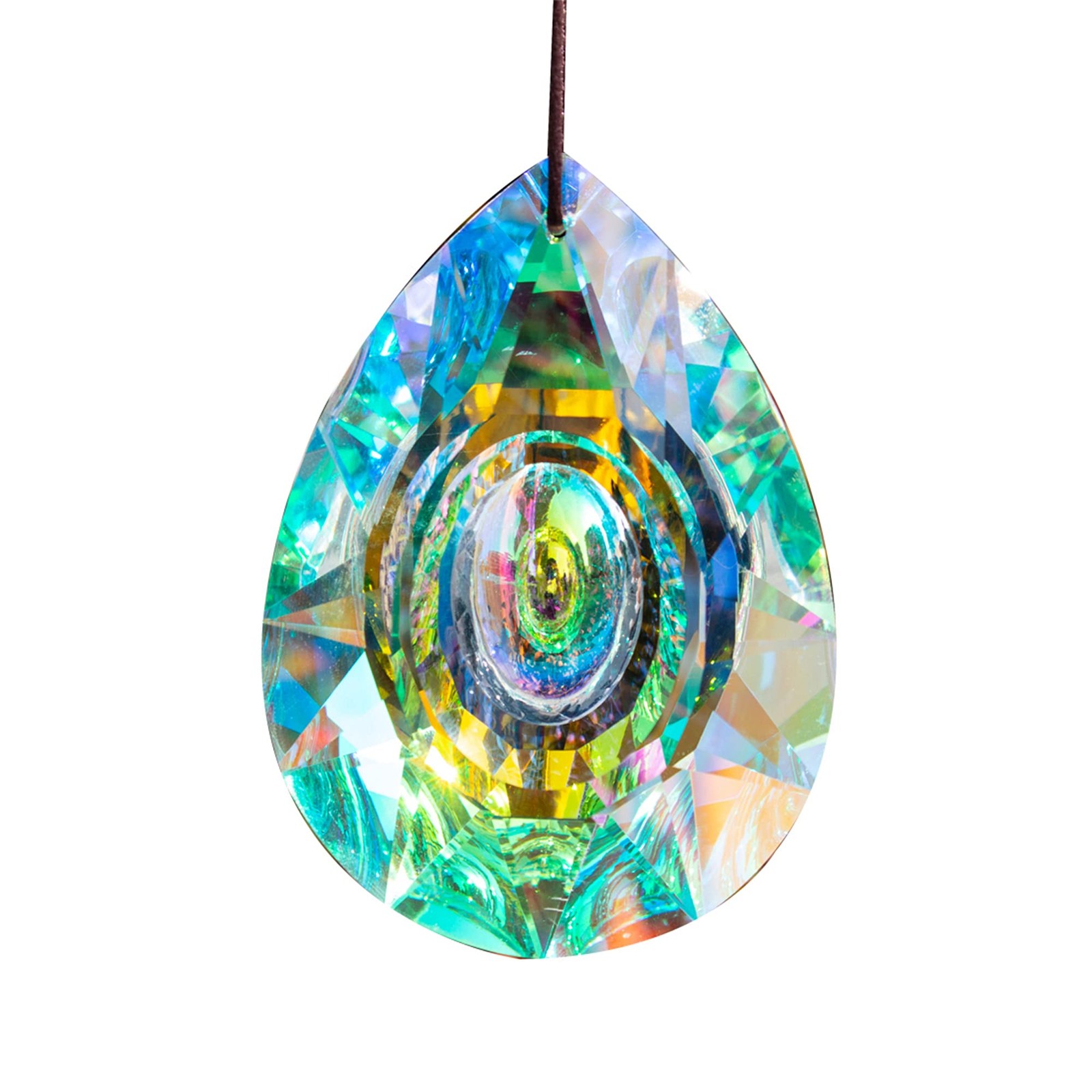 H&D HYALINE & DORA 89mm/3.5in Hanging Chandelier Crystals Prisms for Rainbow