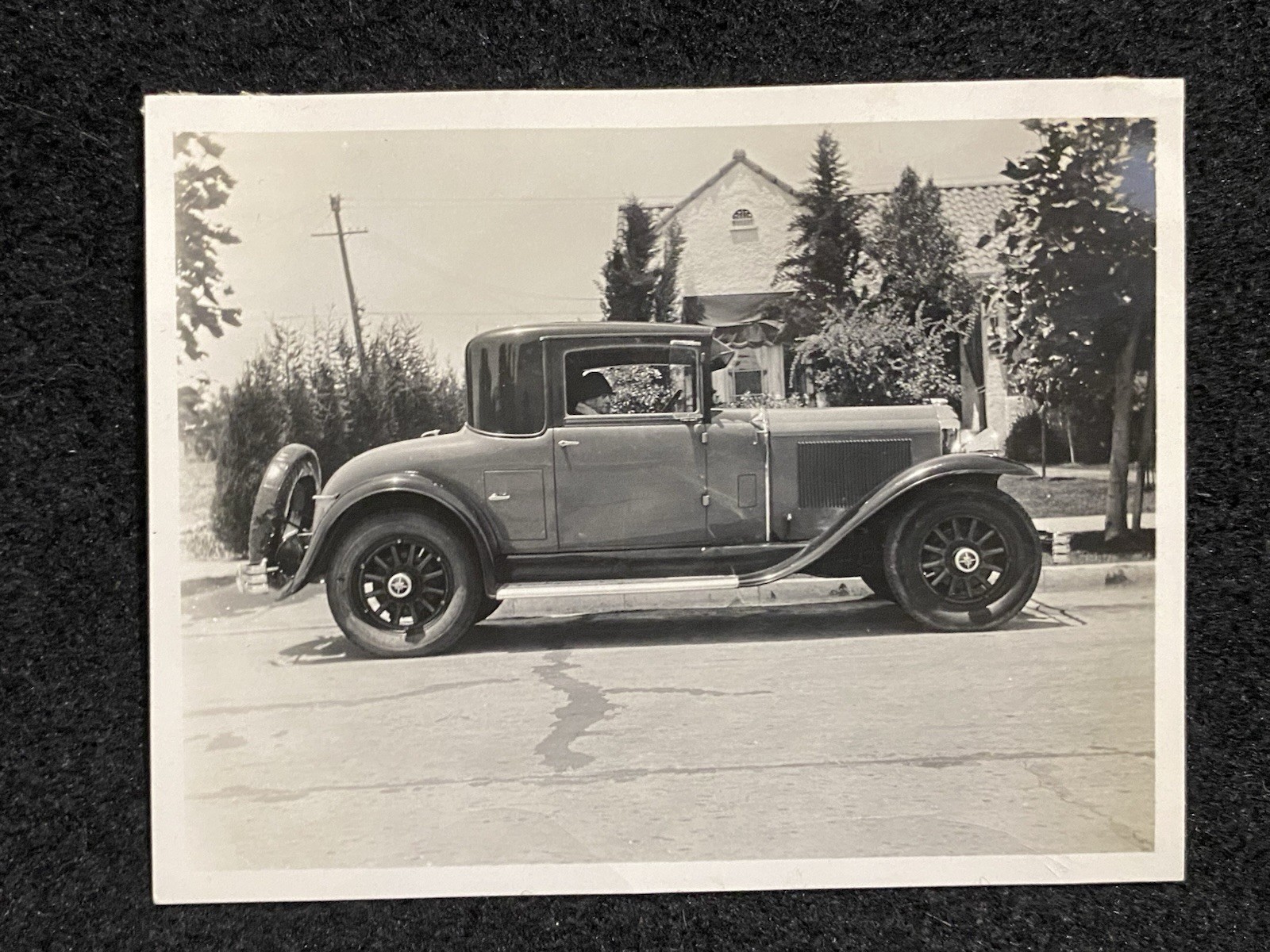Beautiful Automobile Car California CA? 1920s Antique Vintage Snapshot Photo