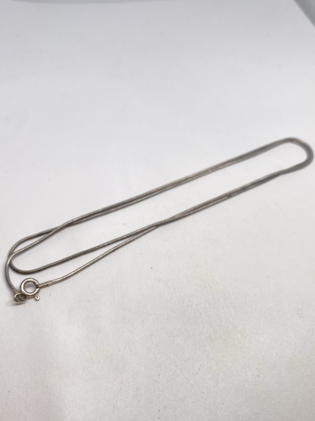 6g 925 STERLING SILVER 22” MADE IN ITALY STERLING SILVER SNAKE LINK NECKLACE