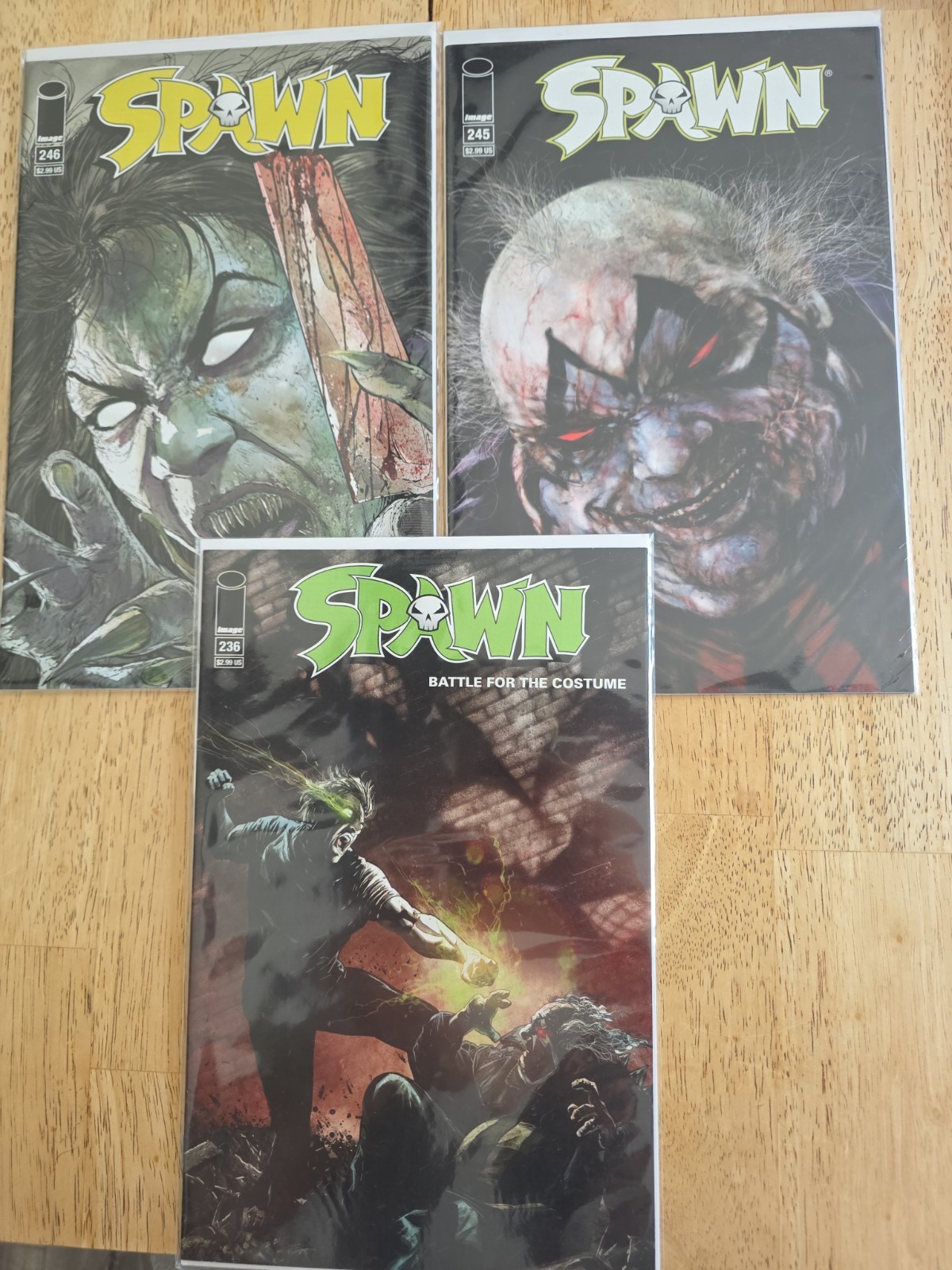 Modern Marvel Comics 2013/2014 Spawn Short Print Run #245 & #246A + #236 l NM+