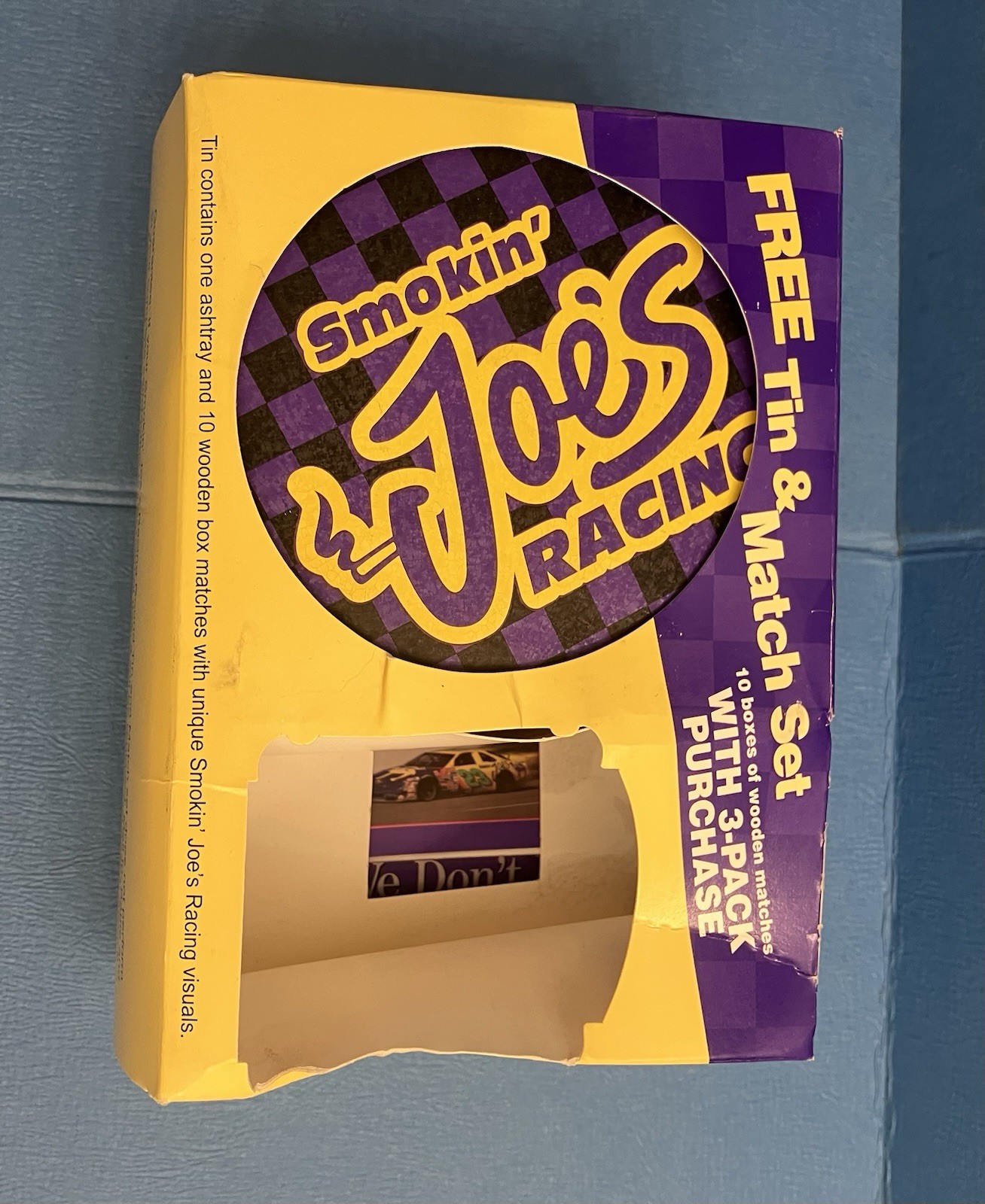Camel cigarettes Smokin\' Joe\'s Racing tin w/ match set and camel cash catalog