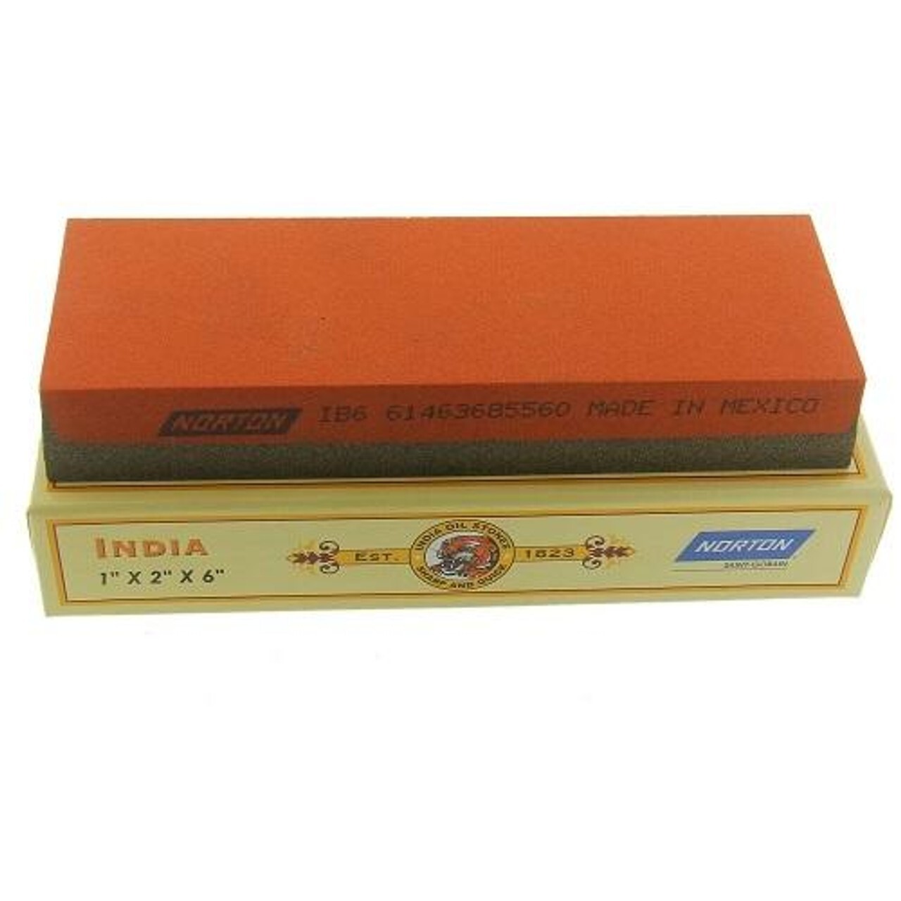 Norton Combination 6-inch India Bench Stone Norton Combination 6-inch India Bench Stone