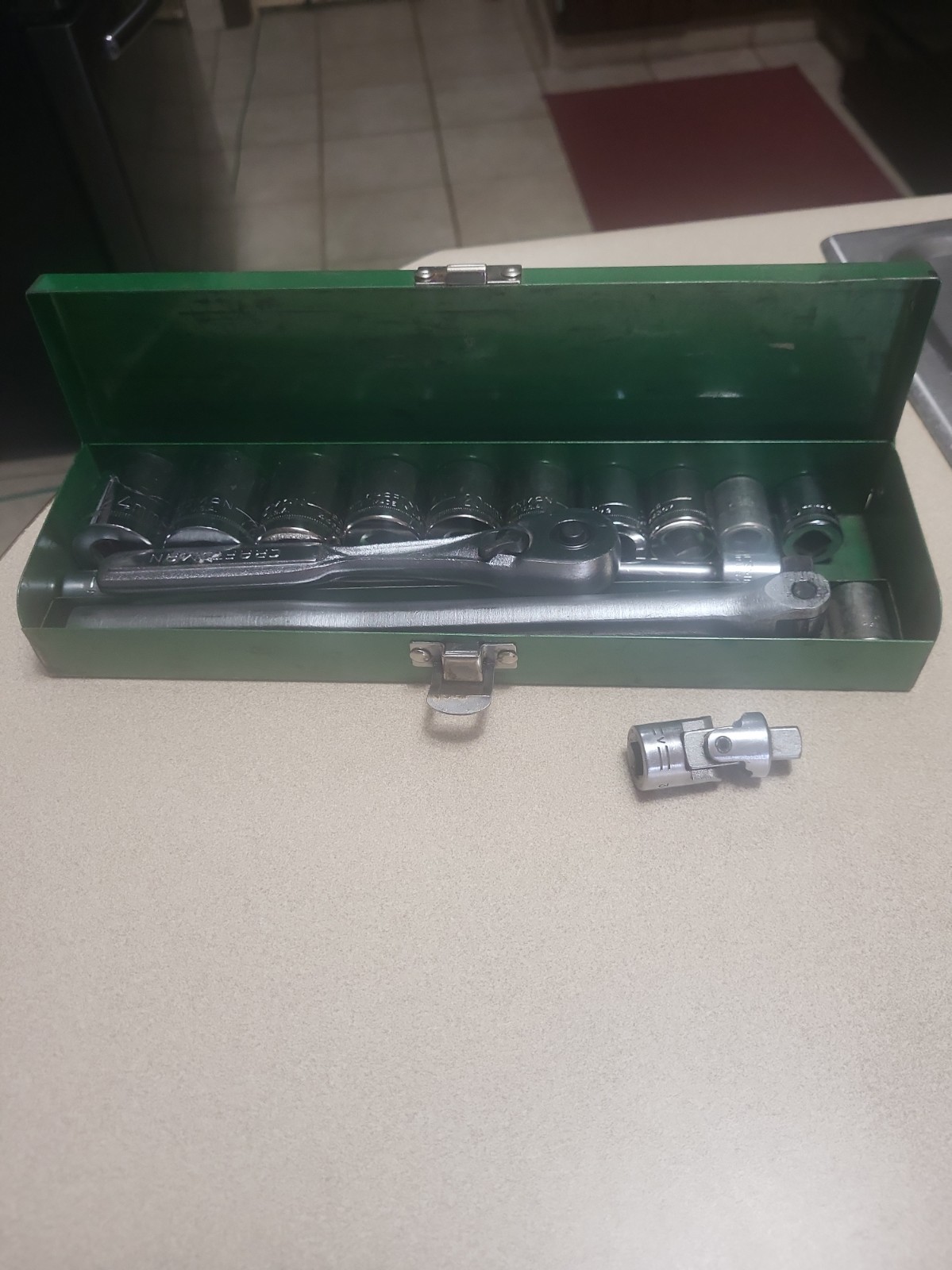 Vintage Craftsman Metric Socket Set  6 Pt 3/8 Drive 24mm-14mm 19 Piece. 