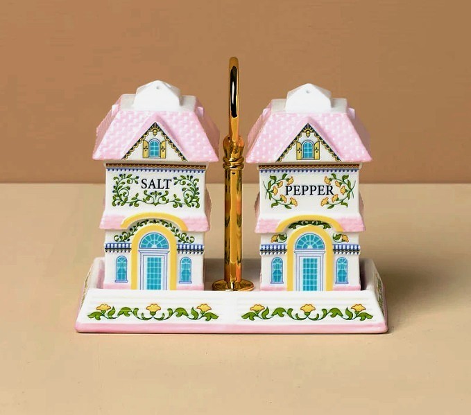 🏠 LENOX Spice Village Salt & Pepper Set with Tray 2026 NEW IN BOX