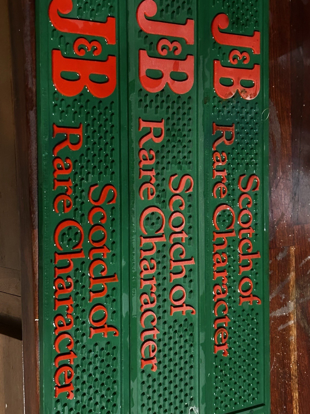 Vintage J&B Rare Scotch Rubber Bar Mats - Set of 3 | Spill Mats Home