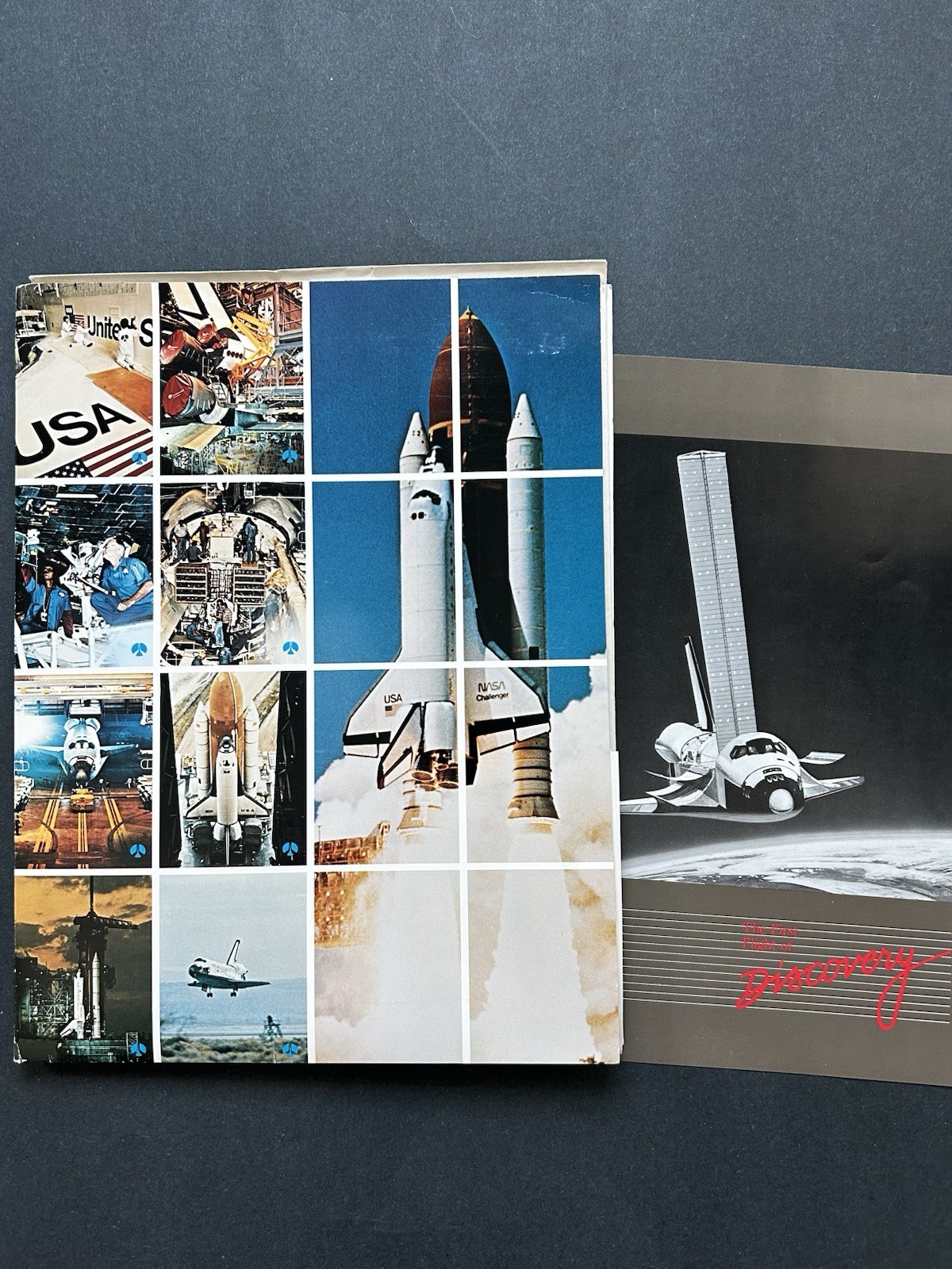 1984 NASA Rockwell Space Shuttle Discovery STS-14 First Flight Press Folder lot