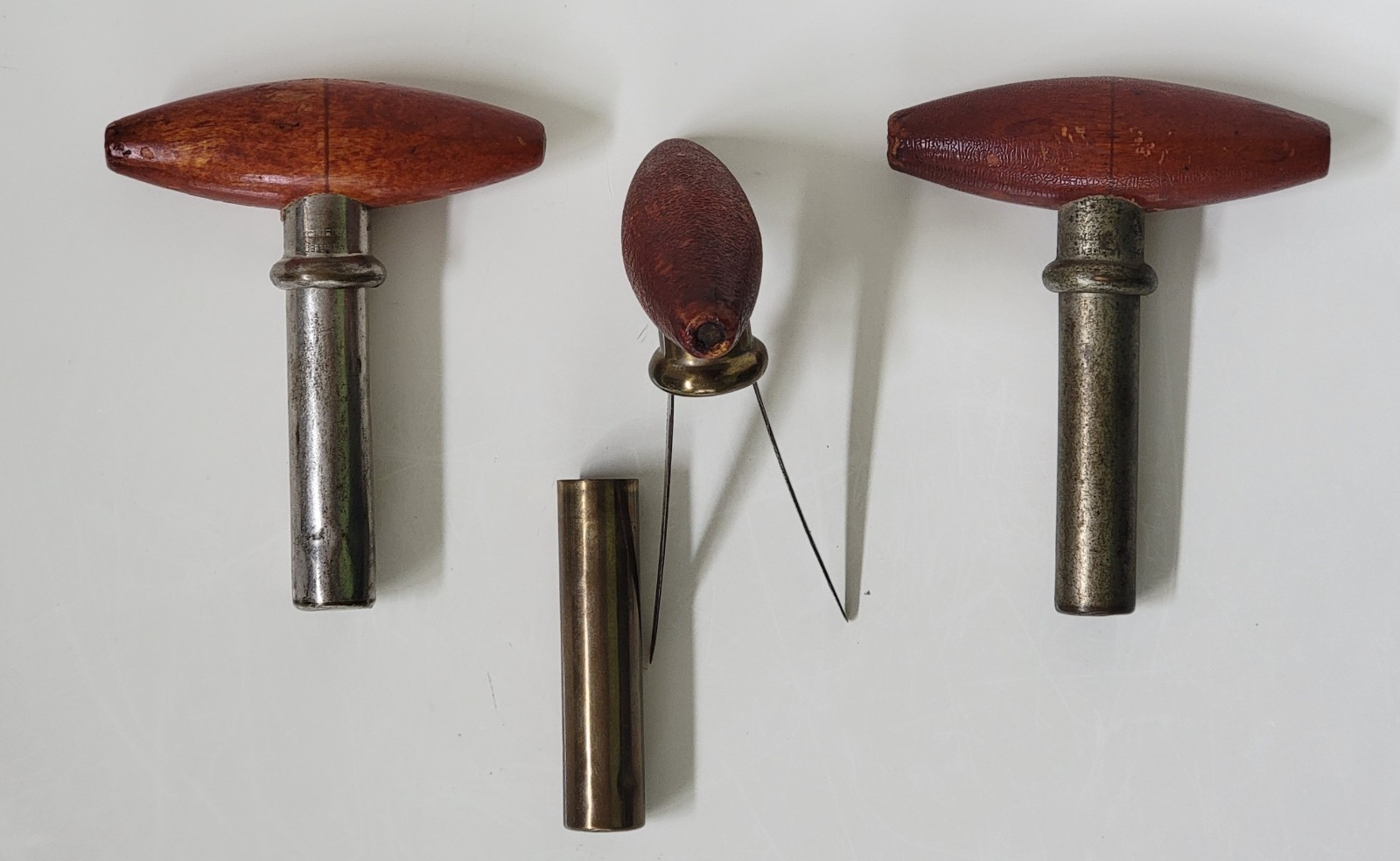 Three Antique American Converse 1899 Patent SELF-SETTING Extractor Corkscrew
