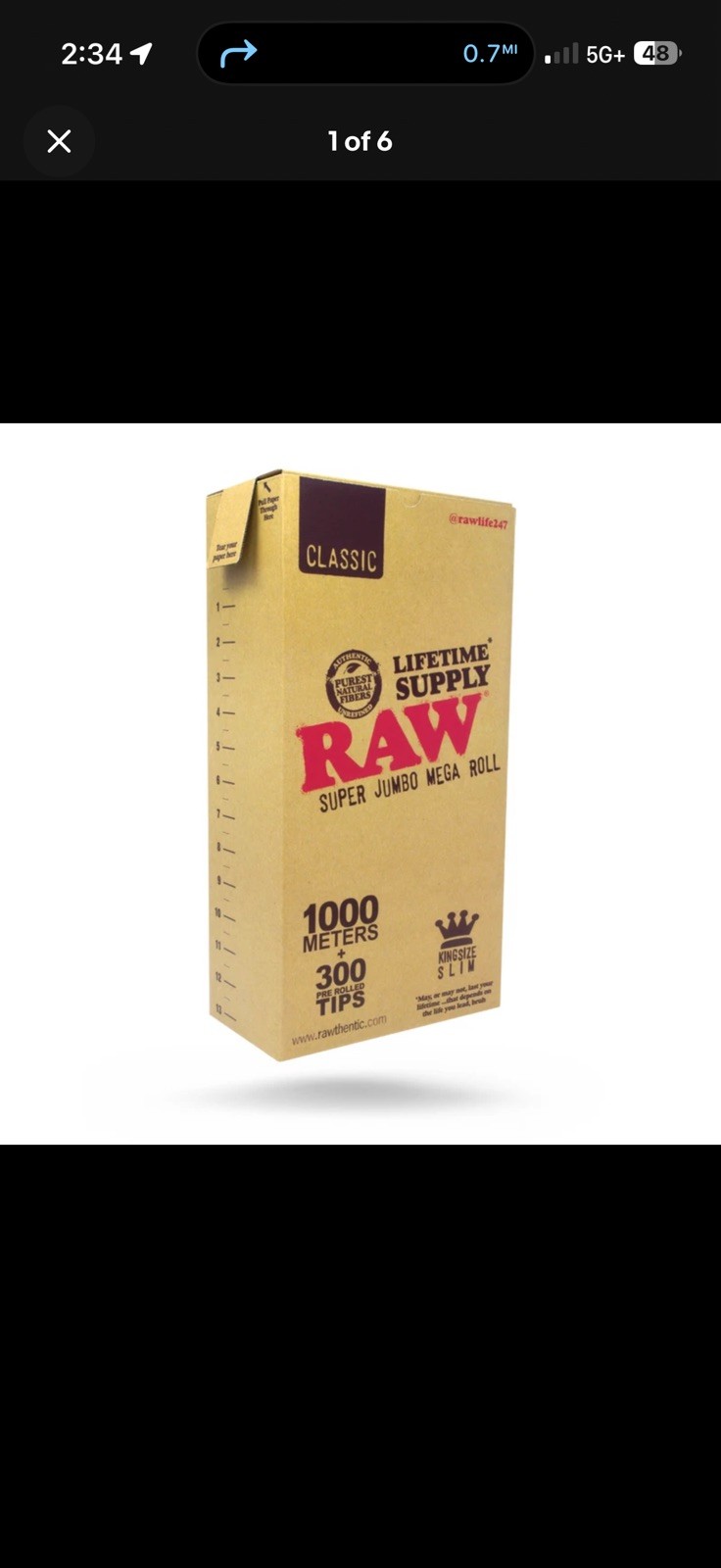 RAW Super Jumbo Mega Roll