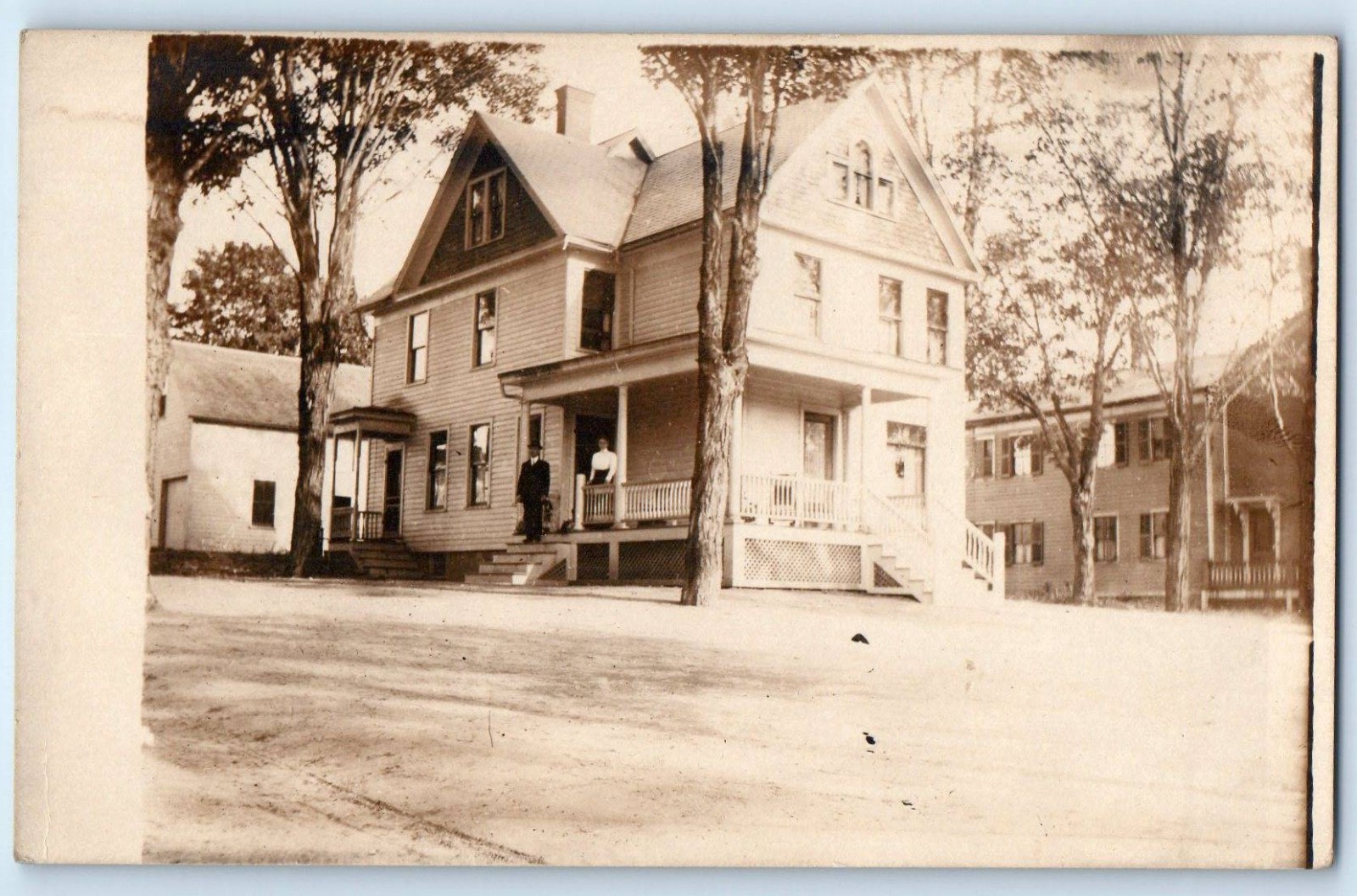 c1910's Victorian House Sauquoit New York NY RPPC Photo Posted Antique Postcard c1910's Victorian House Sauquoit New York NY RPPC Photo Posted Antique Postcard